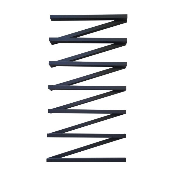 

Полотенцесушитель водяной лесенка Genesis Aqua ZigZag 120x53 см Черный