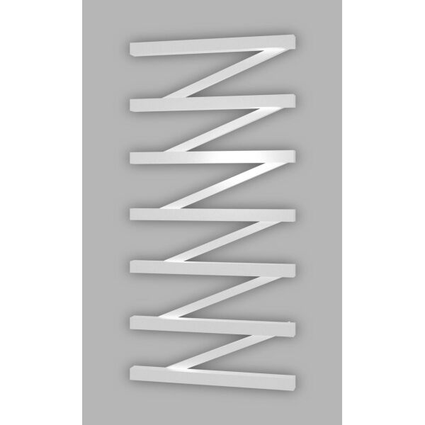 

Полотенцесушитель водяной лесенка Genesis Aqua ZigZag 120x53 см Белый