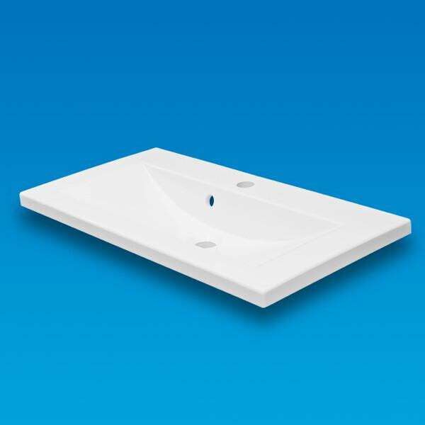 

Умывальник врезной из литого мрамора Fancy Marble Elina 700 Белый глянцевый