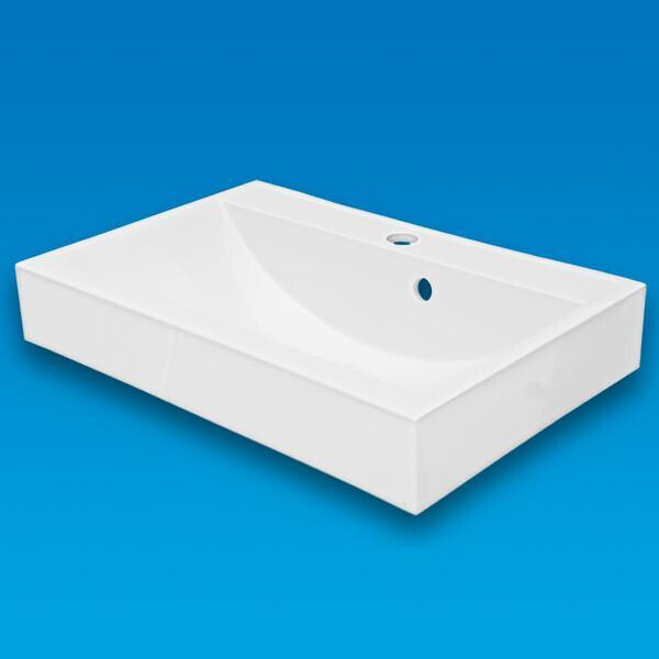 

Умывальник накладной из литого мрамора Fancy Marble UM-550 Белый глянцевый