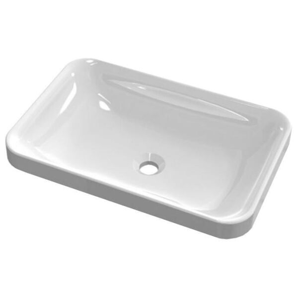 

Умывальник накладной из литого мрамора Fancy Marble Aino 550 Белый глянцевый