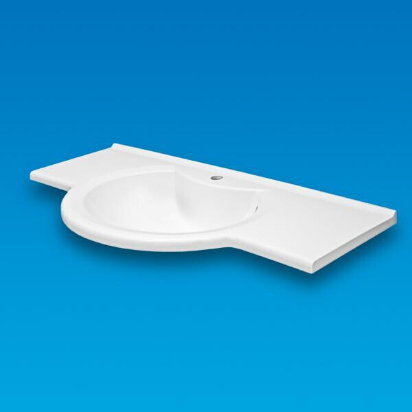 

Умывальник врезной из литого мрамора Fancy Marble Lena 1050 Белый глянцевый