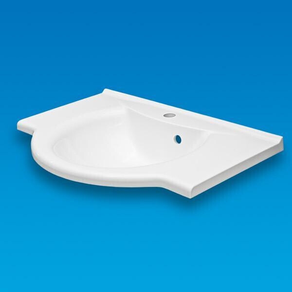 

Умывальник врезной из литого мрамора Fancy Marble Anna 700 Белый глянцевый