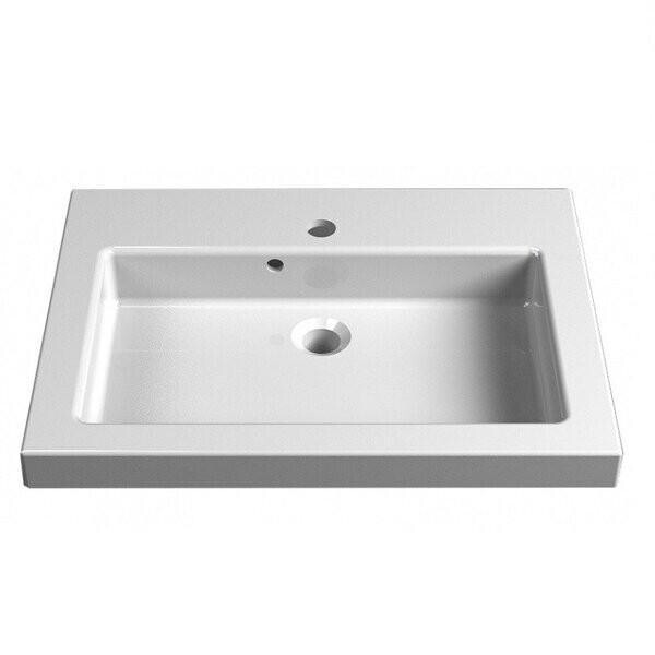 

Умывальник врезной из литого мрамора Fancy Marble Pauline 600 Белый глянцевый