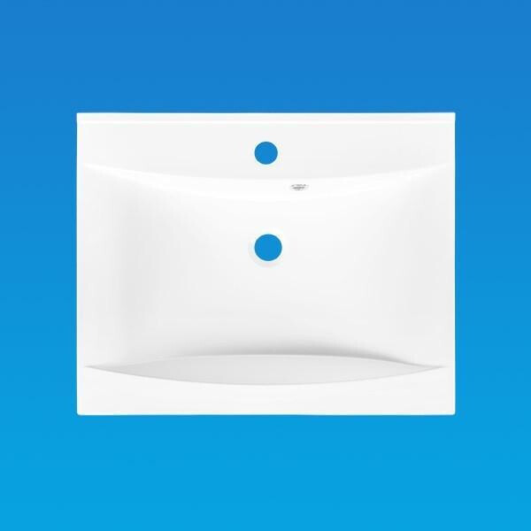 

Умывальник врезной из литого мрамора Fancy Marble Lucia 600 Белый глянцевый