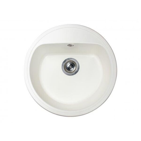

Кухонная мойка из гранита круглая Miraggio Malibu White