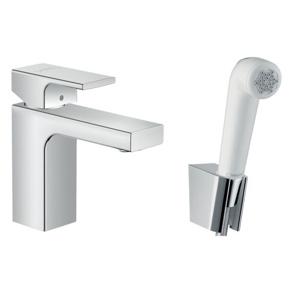 

Смеситель для раковины Hansgrohe Vernis Shape с гигиеническим душем 71216000