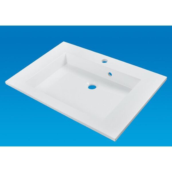 

Умывальник врезной из литого мрамора Fancy Marble Laura 700 Белый глянцевый