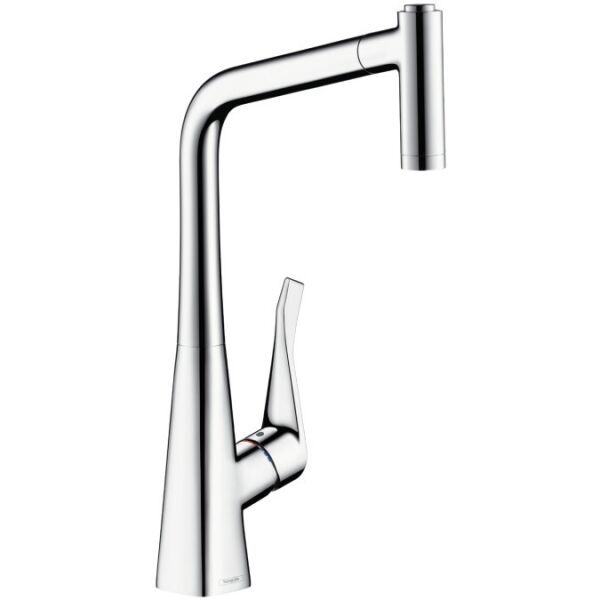 

Смеситель для кухни Hansgrohe Metris Steel Optic однорычажный Сталь 14820800