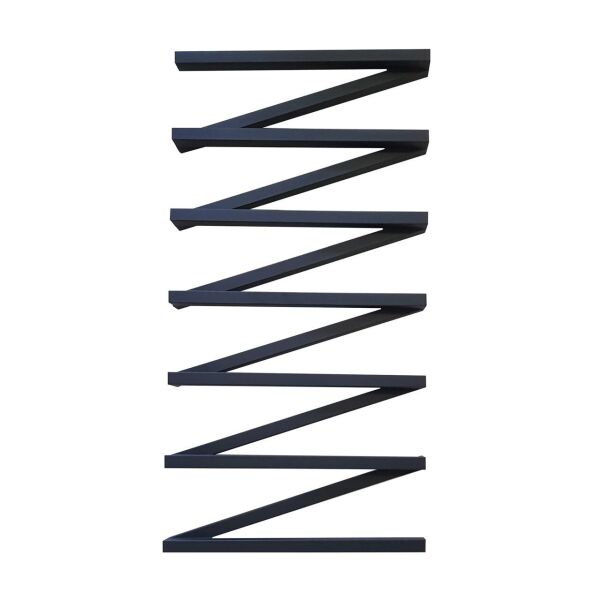 

Полотенцесушитель водяной лесенка Genesis Aqua ZigZag 100x53 см Черный