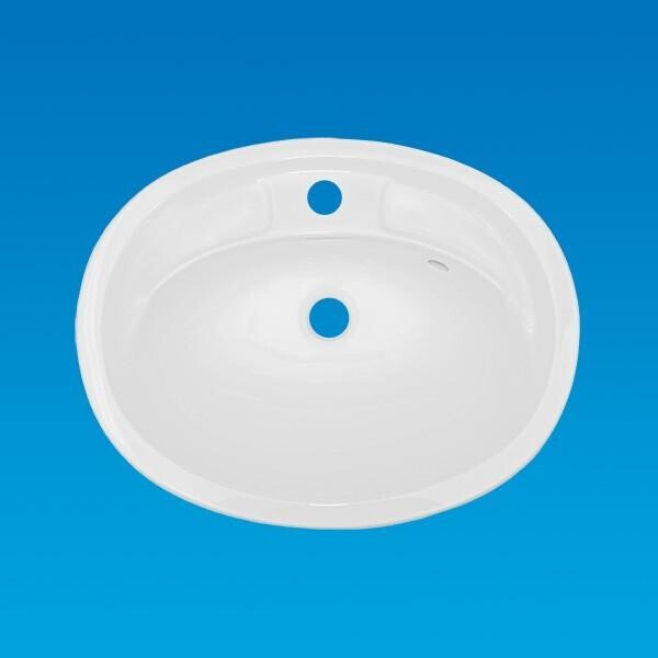 

Умывальник накладной из литого мрамора Fancy Marble Bianca Bowl Белый глянцевый