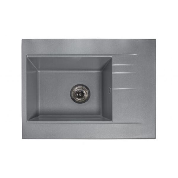 

Кухонная мойка из гранита прямоугольная Miraggio Bodrum 650 Gray