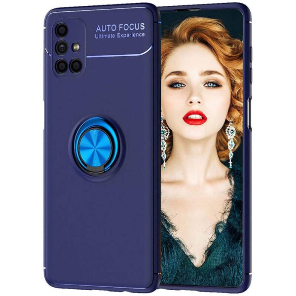 

Противоударный чехол DEEP Color Ring Magnet для Samsung Galaxy M51 Синий (41340820FA)
