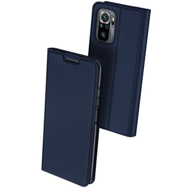 

Кожаный чехол-книжка DUX DUCIS Skin Pro для Xiaomi Redmi Note 10 Синий (45890085FA)