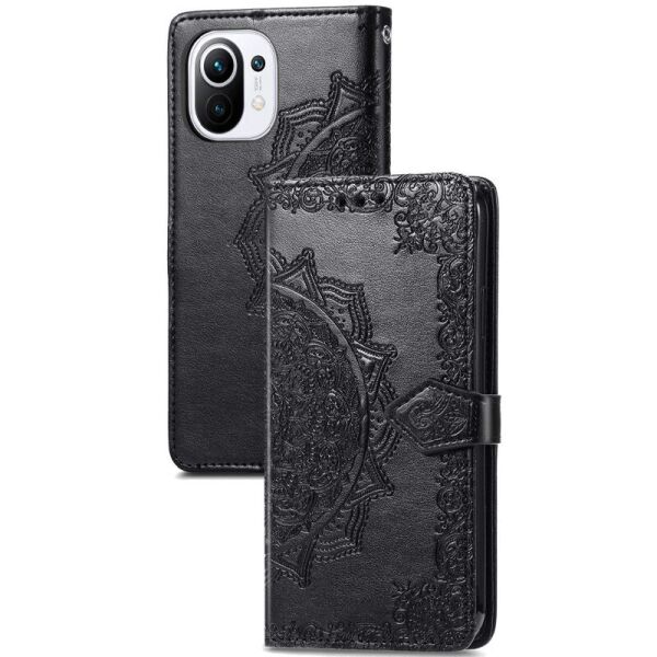 

Кожаный чехол-книжка EPIK Art Case для Xiaomi Mi 11 Lite Черный (45280920FA)