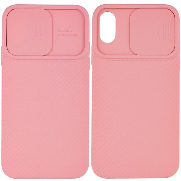 Чехол-накладка EPIK Square TPU Camshield для Apple iPhone X Rose Gold (28853114FA)