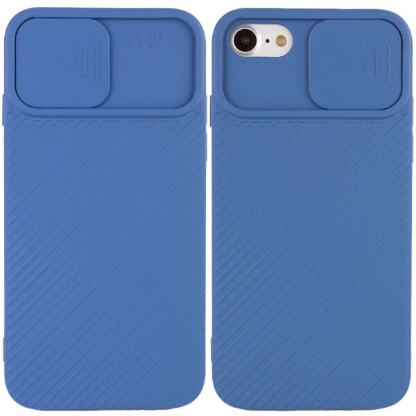 

Чехол-накладка EPIK Square TPU Camshield для Apple iPhone SE 2020 Blue (39385210FA)