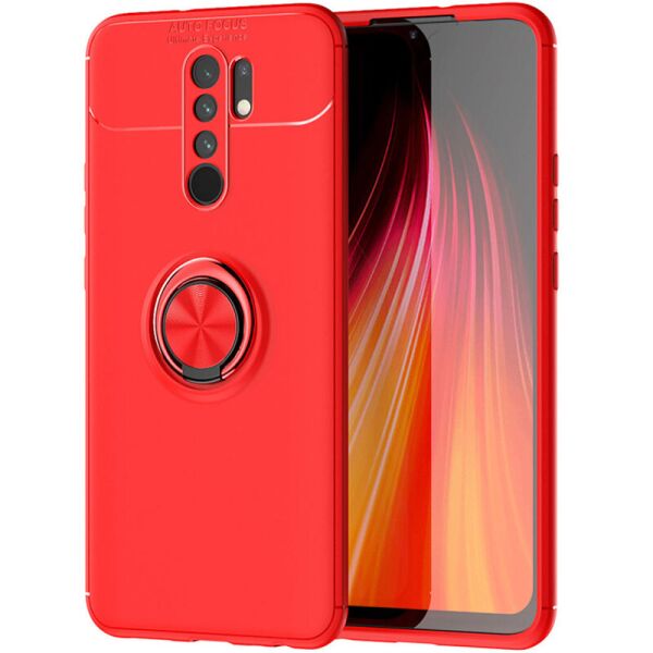 

Противоударный чехол DEEP Color Ring Magnet для Xiaomi Redmi 9 Красный (48438214FA)