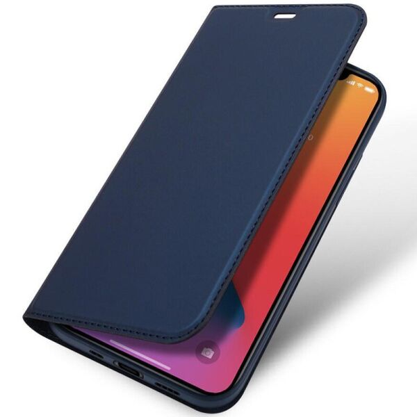 

Кожаный чехол-книжка DUX DUCIS Skin Pro для Apple iPhone 12 mini Синий (44310209FA)