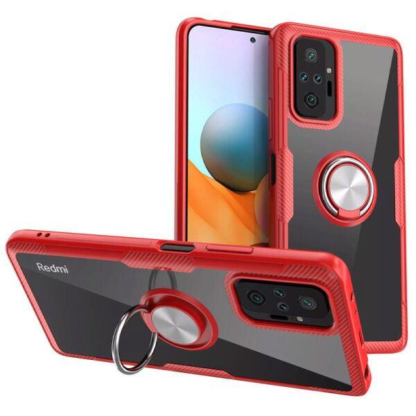 

Чехол DEEP Crystal Ring Magnet для Xiaomi Redmi Note 10 Pro Красный (03982028FA)