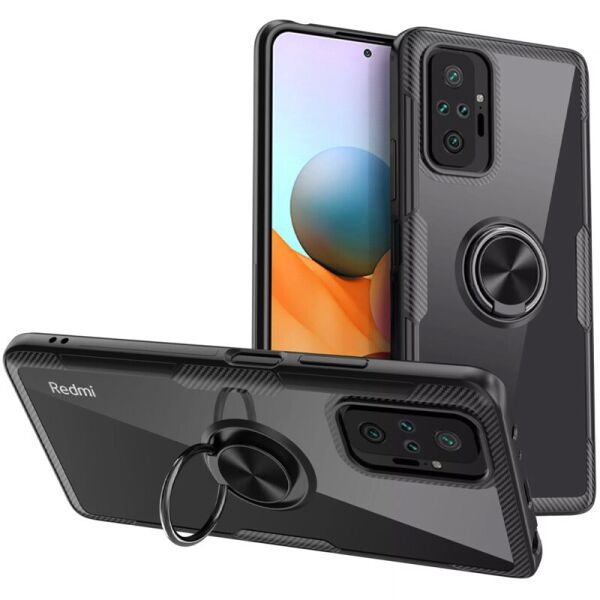 

Чехол DEEP Crystal Ring Magnet для Xiaomi Redmi Note 10 Pro Черный (45903043FA)