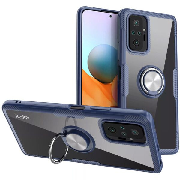 

Чехол DEEP Crystal Ring Magnet для Xiaomi Redmi Note 10 Pro Синий (25828484FA)