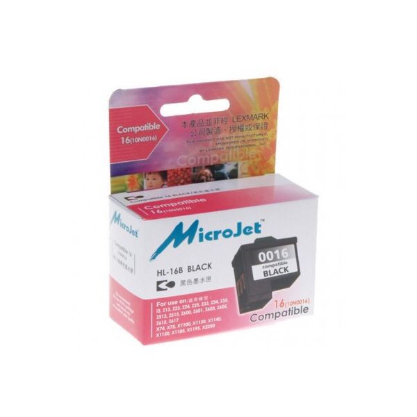 

Картридж MicroJet LEXMARK Z13/23/33 (10N0016) Black (HL-16B)