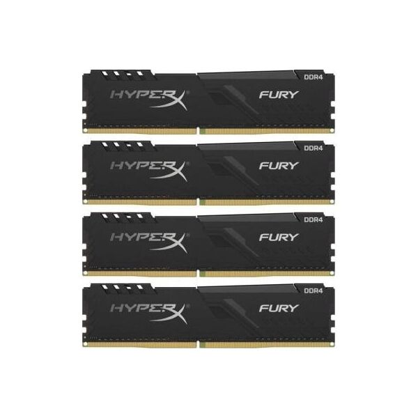 

Модуль пам'яті для комп'ютера DDR4 128GB (4x32GB) 3200 MHz HyperX Fury Black HyperX (Kingston Fury) (HX432C16FB3K4/128)
