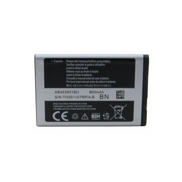 

Акумуляторна батарея для телефону Extradigital Samsung AB463651BU, C3322i (960 mAh) (BMS6412)