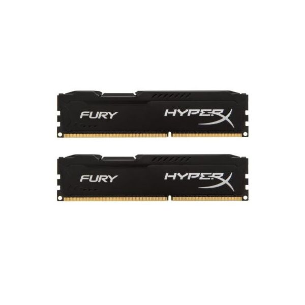 

Модуль пам'яті для комп'ютера DDR3 16GB (2x8GB) 1600MHz HyperX Fury Black HyperX (Kingston Fury) (HX316C10FBK2/16)