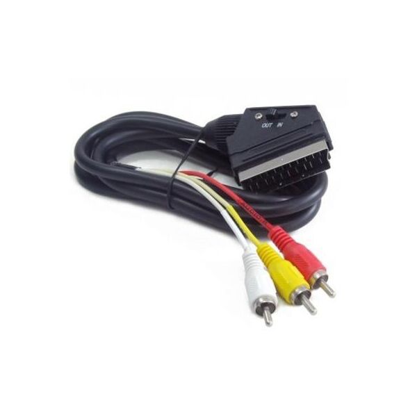 

Кабель мультимедійний RCA - SCART, 1.8 m Cablexpert (CCV-519-001)