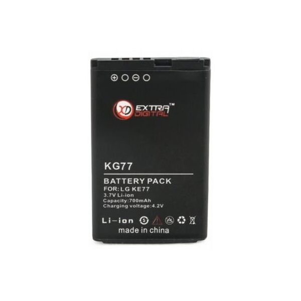 

Акумуляторна батарея EXTRADIGITAL LG KG77 (700 mAh) (DV00DV6058)