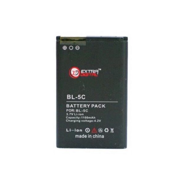 

Акумуляторна батарея EXTRADIGITAL Nokia BL-5C (1100 mAh) (BMN6274)