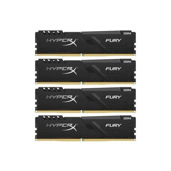 

Модуль пам'яті для комп'ютера DDR4 64GB (4x16GB) 3200 MHz Fury Black HyperX (Kingston Fury) (HX432C16FB4K4/64)