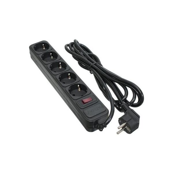 

Мережевий фільтр живлення Patron 3.0 m3*1mm2 (SP-1053) 5 розеток BLACK (EXT-PN-SP-1053)