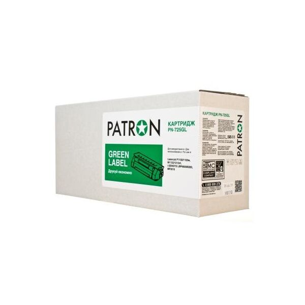 

Картридж PATRON CANON 725 GREEN Label (PN-725GL)
