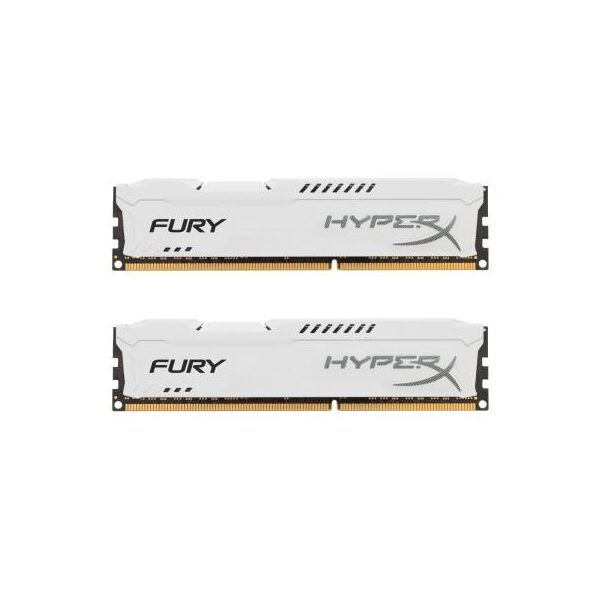

Модуль пам'яті для комп'ютера DDR3 8Gb (2x4GB) 1600 MHz HyperX Fury White HyperX (Kingston Fury) (HX316C10FWK2/8)