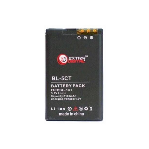 

Акумуляторна батарея EXTRADIGITAL Nokia BL-5CT (1100 mAh) (BMN6275)