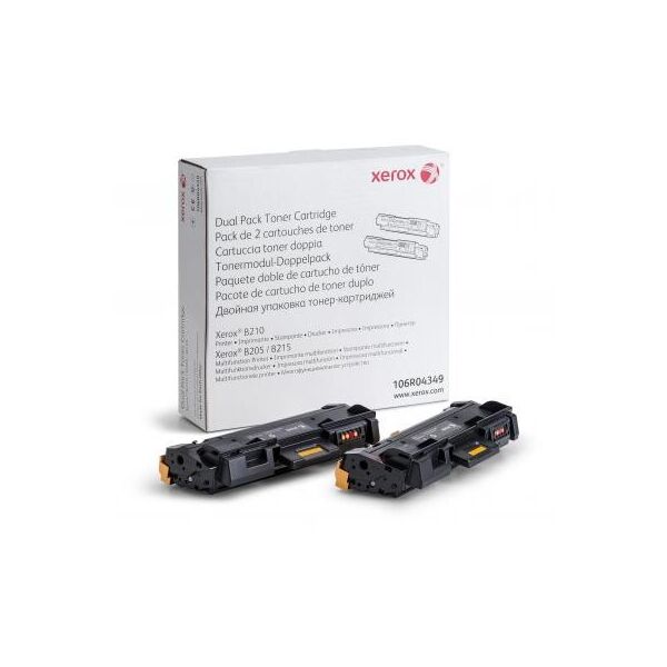 

Тонер-картридж XEROX B205/B210/B215 Black 2x3K (106R04349)