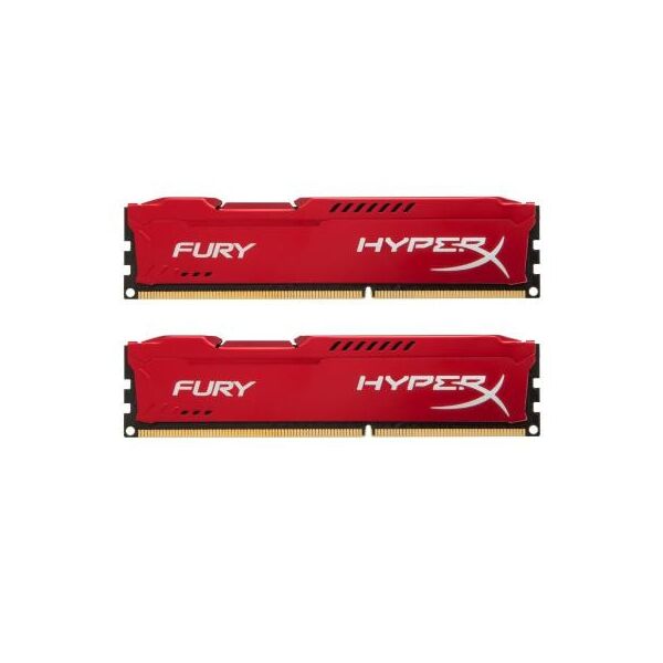

Модуль пам'яті для комп'ютера DDR3 8Gb (2x4GB) 1600 MHz HyperX Fury Red HyperX (Kingston Fury) (HX316C10FRK2/8)