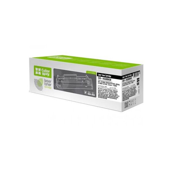 

Картридж ColorWay HP СС530A/CE410A/CF380A/Canon 718 Black (CW-H530BKM)