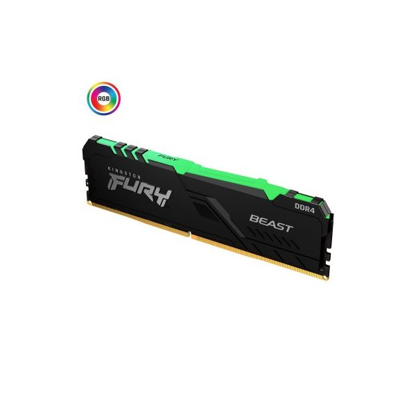 

Модуль пам'яті для комп'ютера DDR4 32GB 3200 MHz Fury Beast RGB HyperX (Kingston Fury) (KF432C16BBA/32)