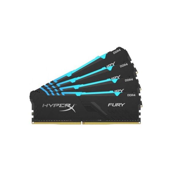 

Модуль пам'яті для комп'ютера DDR4 64GB (4x16GB) 3200 MHz HyperX Fury RGB HyperX (Kingston Fury) (HX432C16FB4AK4/64)