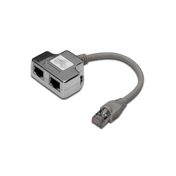 

Розгалужувач DIGITUS витой пары, STP, cat.5e, 1x2RJ-45 (DN-93904)