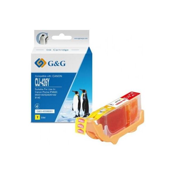 

Картридж G&G Canon CLI-426 Yellow (G&G-4559B001)