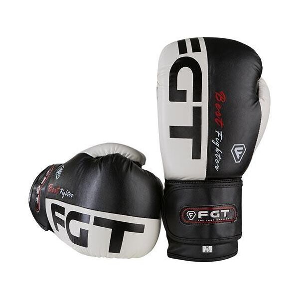 

Боксерские перчатки черно-белые 12oz FGT Flex 3555