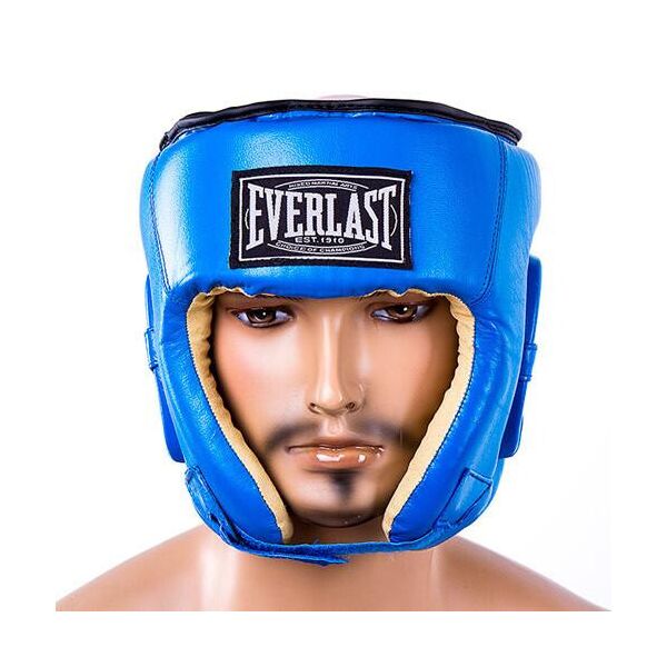 

Боксерский шлем кожаный Everlast S синий (EVSV480SB)