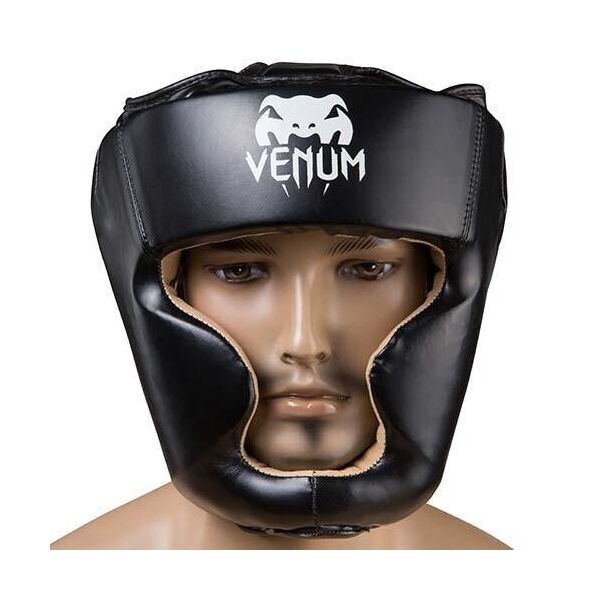 

Боксерский шлем закрытый Venum Flex M черный (VM-475/MBL)