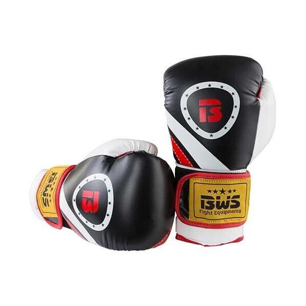 

Боксерские перчатки BWS черно-белые 12oz Let'sFight, FLEX, 3077