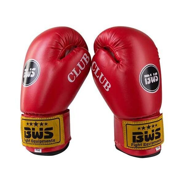 

Боксерские перчатки BWS красные 6oz Club BWS, Flex